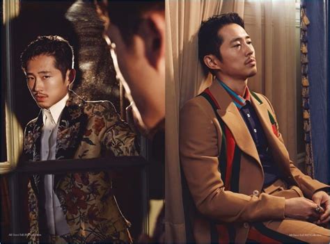 steven yeun for glass men x gucci|Gucci .